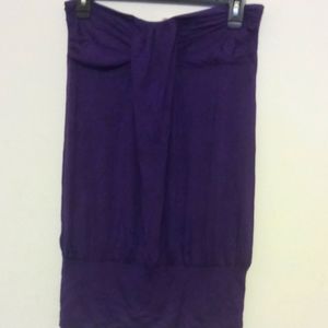 Purple Strapless Mini Bodycon Top. NWOT
